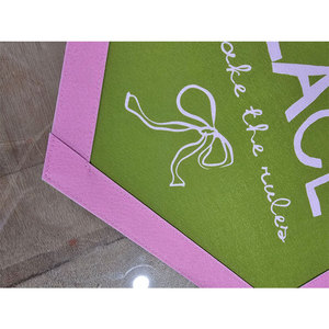 Chất lượng cao treo quảng cáo khuyến mại đầy đủ màu sắc tùy chỉnh trường Cao Đẳng tam giác cảm thấy cờ hiệu cờ - Product Image 6