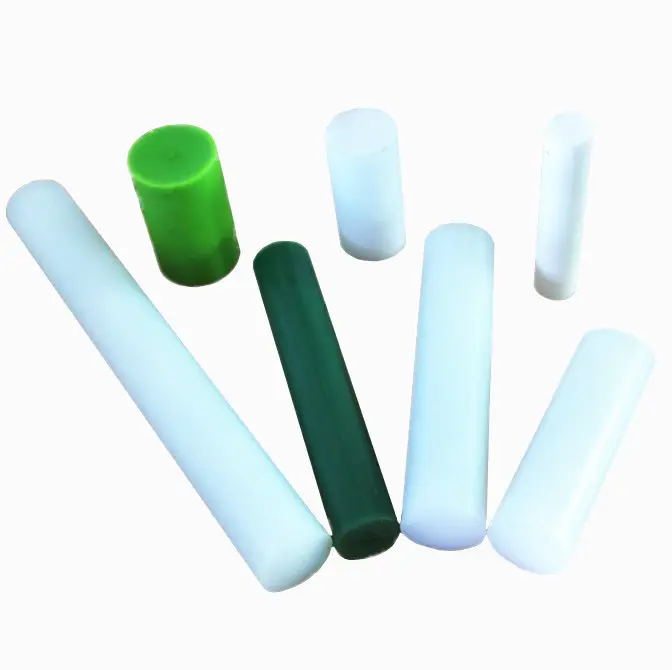 High temperature creep resistance UHMWPE/HDPE/Nylon extruded rods Good toughness plastic round bar