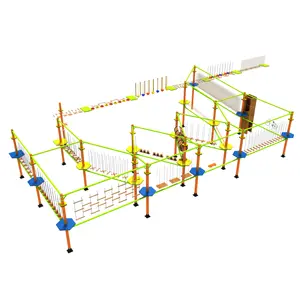 遊園地製品カスタマイズされたアドベンチャーパーク屋外ロープコース機器