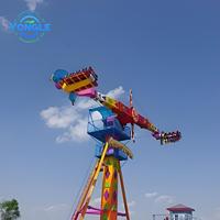 Parc d'attractions extérieur palpitant Extreme Rides Carnival 360 ° Spin Booster, une attraction hurlante