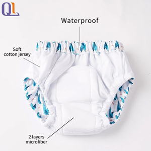 Sous-vêtements personnalisés pour enfants, sous-vêtements absorbants d'entraînement à la propreté, couches <span class=keywords><strong>de</strong></span> <span class=keywords><strong>bain</strong></span> réutilisables pour garçons, slips absorbants et respirants pour bébés - Product Image 2