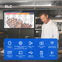 Compatible con Varios CMS/Software de Pedidos, Sistema de Pantalla para Cocina POE de 8+128 GB con Android/Windows/Debian