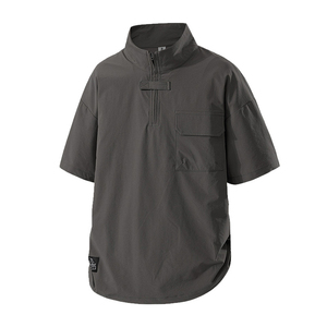 Custom logo Wholesale Polyester / Nylon Hawaiian <b>Shirt</b> for Men Casual Beach <b>Summer</b> <b>Shirt</b> Printed Men's Short-sleeved <b>Shirt</b> - Product Image 2