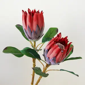 Factory price wholesale artificial king protea cynaroides faux flower