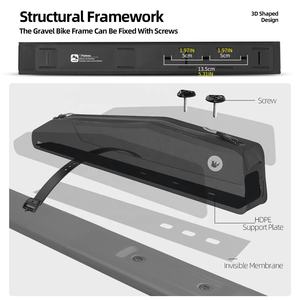 Sacoche de cadre de vélo étanche Rhinowalk 2L, sacoche de cadre fixée par boulons pour vélo de route, gravel et <span class=keywords><strong>VTT</strong></span> - Product Image 4