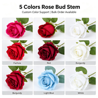 Rose artificielle en soie de 60 cm de hauteur, simulation de velours, pour mariage, fête de Pâques, décoration intérieure