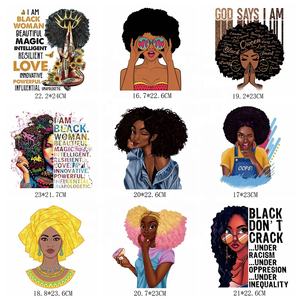 โรงงานที่ให้มาการหนาแน่นสูงสาวสีดํา Sistas โลโก้ DTF การพิมพ์ออฟเซตการถ่ายเทความร้อนสติกเกอร์ที่กําหนดเองสําหรับเสื้อยืดใช้ - Product Image 5