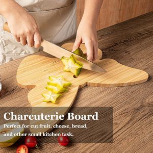 Planche à découper en bambou 40x28cm pour servir fruits, fromages et pain - Product Image 1