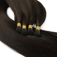 Extensions de cheveux naturels Remy à pointe I, double épaisseur, vierges, bruts, alignées aux cuticules, vente en gros d'usine