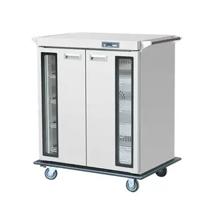 Commercial royal restaurant banquet hospital stainless steel electric food warmer cart trolley with wheels