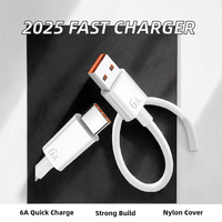 Vente en gros 1M USB C Super câble de chargeur téléphones mobiles 6A cordon de données de charge rapide pour Huawei Mate60 ZTE 40 Pura 70 P60 Pro