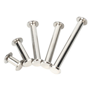 Alüminyum Chicago vida M3/M5-düz kafa seks cıvata bağlama sonrası deri çanta donanım için altıgen rondela - Product Image 2