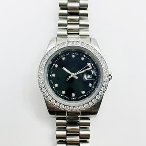 Reloj de cuarzo para hombre, estilo deportivo de negocios, negro, blanco, diamante, 30Bar, resistente al agua, multifunción, 40mm, cristal de moda, último diseño - Product Image 3