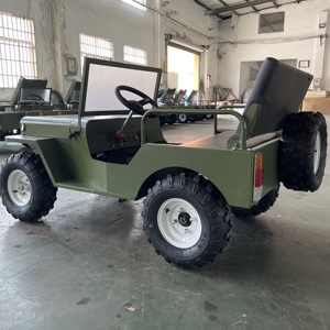 Go Kart Eléctrico Tipo Jeep Willys QIQU de 48V y 500W con Motor de 30 km/h para Parques de Diversiones, Vehículo Todoterreno de 2 Plazas - Product Image 2