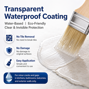Revêtement transparent imperméable et scellant transparent en acrylique haute élasticité résistant aux UV, personnalisé en usine, pour toiture en béton et <span class=keywords><strong>terrasse</strong></span> - Product Image 2