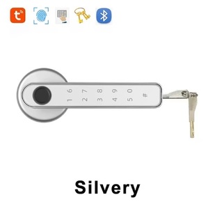 Cerradura Inteligente para Puerta Interior de Madera Tuya con Huella Dactilar y Contraseña, Pestillo Único, Carga USB, Llave Inteligente para Puerta Individual - Product Image 4