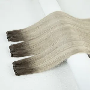 LeShine New Design Genius Weft 12a Double Drawn Virgin Remy Cuticle Aligned Hair Genius Weft