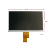 Penjualan Terlaris Layar Sentuh Industri TFT LCD 7 Inci yang Terlihat Jelas di Bawah Sinar Matahari 1000nits 1024x600 CTP RTP Opsional Modul LCD