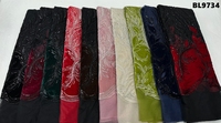 Tissu en dentelle de luxe à prix d'usine, dentelle perlée Bolivie avec broderie en velours, tissu en dentelle à sequins pour robe de mariée Philippines