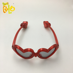 Nuovo prodotto occhiali da sole LED a forma di cuore decorazione per feste occhiali lampeggianti luminosi - Product Image 5