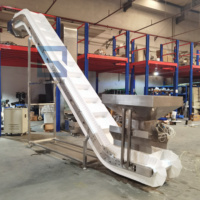 Ascenseur à godets automatique de type Z OEM avec convoyeur à bande de levage à trémie inclinée