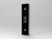 Le panneau de verre tactile intelligent affiche les panneaux de verre ascenseur écran bouton panneau sérigraphie verre trempé