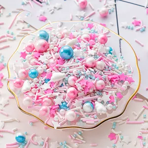 Valentine sprinkles cake decoration confetti jimmies press candy sugar pearls mix sprinkles combination