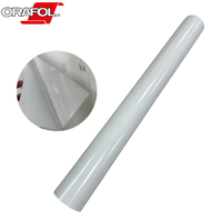 Vinyle auto-adhésif brillant blanc ORAFOL ORAJET 3551G 010 sans canaux d'air pour publicité extérieure et autocollants de voiture