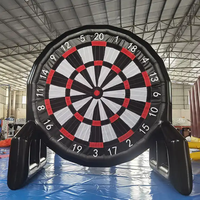 Cible de tir gonflable de football pour la location commerciale, jeu de fléchettes de football gonflable pour le divertissement sportif