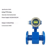 Flowmeter Elektromagnetik Air Limbah Cairan Asam-Basa Tampilan Digital Elektronik Sensor Presisi Tinggi Terintegrasi Pipa