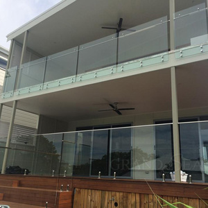 Balaustra <span class=keywords><strong>in</strong></span> <span class=keywords><strong>vetro</strong></span> senza cornice ringhiera balcone corrimano personalizzato <span class=keywords><strong>in</strong></span> acciaio inox <span class=keywords><strong>per</strong></span> portico - Product Image 2