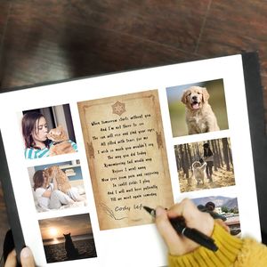 Marco Conmemorativo para Mascotas con Múltiples Fotos y Poema de Condolencias, 6 Ranuras para Fotos, Regalo de Homenaje para Perros y Gatos - Product Image 2