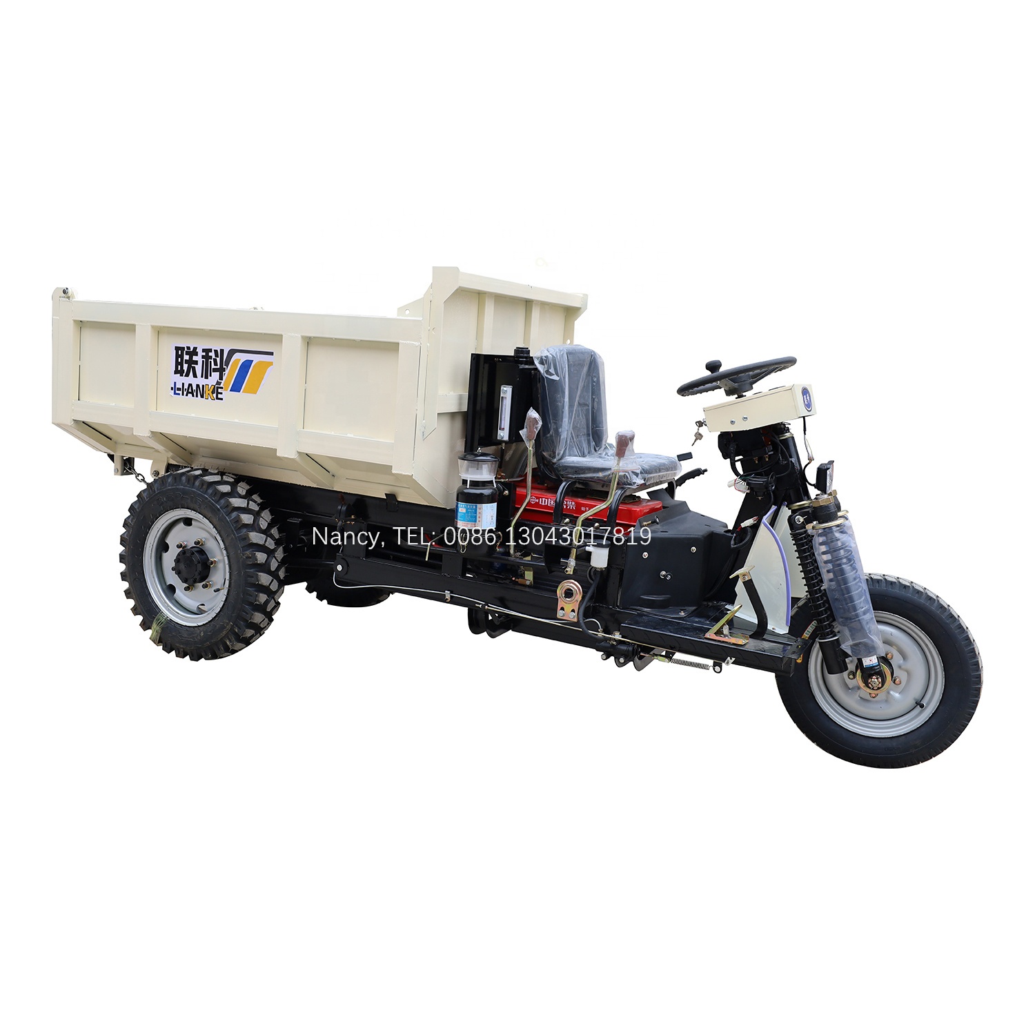 LK270D низкая цена 22hp 24hp дизельный трицикл, сделано в Китае, дизельный трицикл трехколесный мотоцикл для продажи