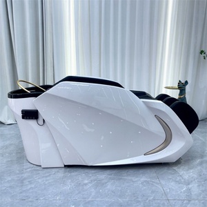 KISEN Factory Beauty Salon Hair Washing Head Spa Massage Table Electric Massage Shampoo <b>Bed</b> With <b>LED</b> - Product Image 1