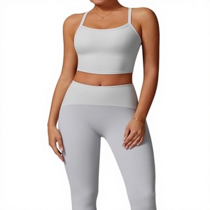 Leggings de Entrenamiento para Mujer, Compresión Ajustada, Cintura Alta, Sujetador Deportivo Acolchado, Transpirable, Absorbe la Humedad, para Gimnasio, Ejercicio y Entrenamiento - Product Image 1
