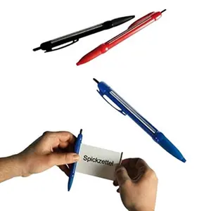 定制全彩色印刷广告拉出促销横幅笔塑料笔