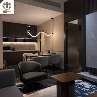 Ensemble de meubles de luxe pour hôtel et appartement, mobilier de chambre 3 à 5 étoiles, solutions personnalisées pour projets de mobilier de Foshan