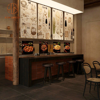 Modernes Restaurant-Möbelset Grüne Leder-Sitzbank mit Holz-Quadrattisch und Braune Café-Hocker für Kaffeehäuser