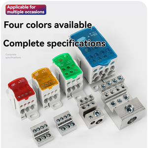 Ukk 80A một pha phổ unipolar dây điện kết nối duy nhất DIN đường sắt hộp nối điện khối thiết bị đầu cuối - Product Image 4