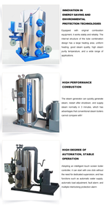 Chaudière industrielle verticale à tubes de fumée et à tubes d'eau, gaz/eau chaude, double usage, pour le séchage des aliments, max. 1,25 MPa - Product Image 2
