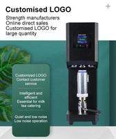 Offre Spéciale Scelleuse Semi-automatique Électrique Intelligente pour Boissons, avec Logo Personnalisé, pour Boîtes en Plastique et en Aluminium à Anneau de Scellage, pour Bubble Tea