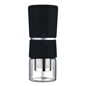 2021 High Quality Oem Mini Tall Automatic Electric Herb Grinder for Dry Herb Black Plastic Stainless Electric Grinder Machine