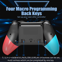 Manette de jeu sans fil Bluetooth avec fonction de réveil, moteur de vibration, joystick pour PC, Android, iOS, Switch Lite, OLED, Windows, Steam