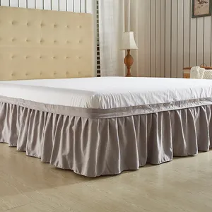 Flourish High Quality OEM ODM Bed Skirt Wholesale In在庫Bed Skirtホテル