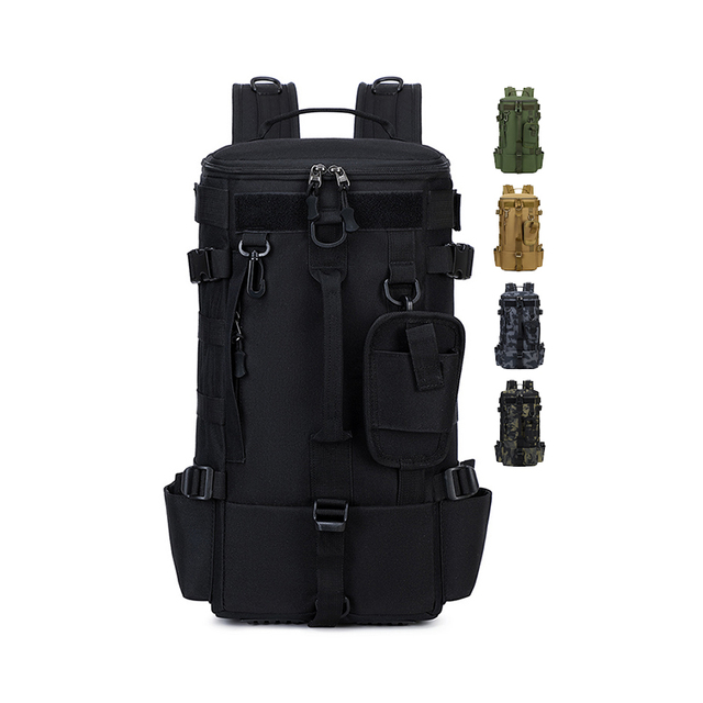 Large Capacity Multifunctional Tactical Backpack for Outdoor Sports Waterproof Camouflage Durable Polyester Lining for Hiking