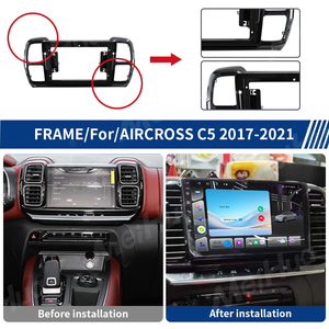 Cornice DVD per Auto Meihua di Alta Qualità da 9 Pollici per <span class=keywords><strong>CITROEN</strong></span> <span class=keywords><strong>Aircross</strong></span> C5 2017-2021 Nero UV con Cavo Kit Cruscotto - Product Image 3