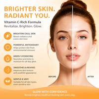 Masques faciaux en feuille de vitamine C OEM/ODM pour soins de la peau, lot de 7, hydratants et nourrissants