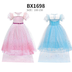 Nuovo vestito da principessa <span class=keywords><strong>Elsa</strong></span> Costume Cosplay per ragazze festa di Halloween vestito da regina delle nevi vestito da principessa Cosplay - Product Image 5