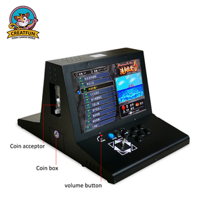 Arcade Nhỏ Hộp Trò Chơi Giao Diện Điều Khiển Đồng Tiền Hoạt Động 2 Người Chơi 17 Inch Video Game Máy Đối Với Bán - Product Image 5