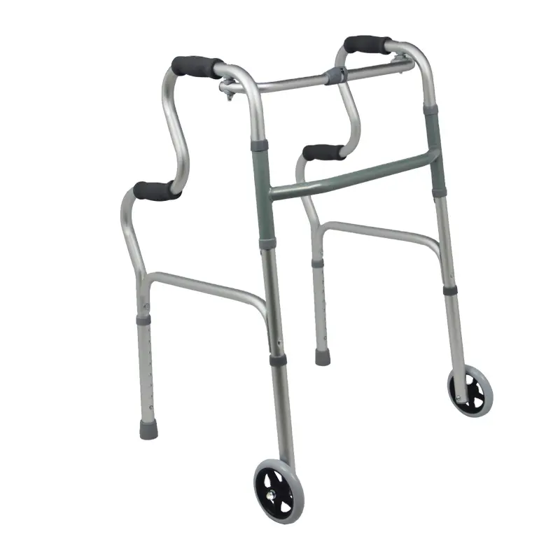 Aluminum Medical Handicapped Walking Aids disabled Walkers with wheels